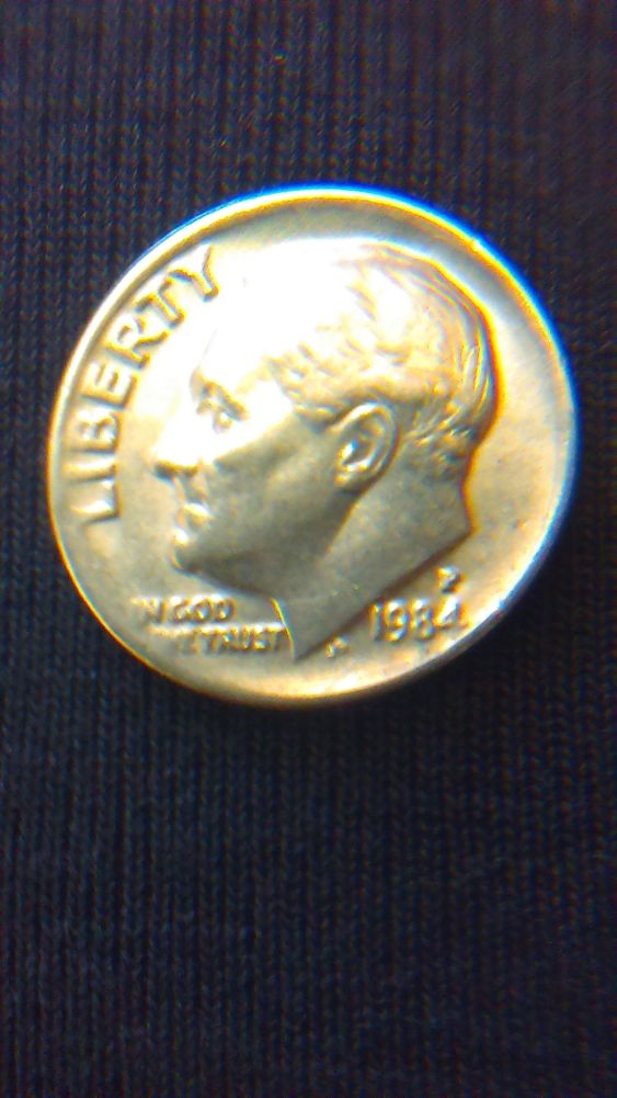 1984-P-Dime-Lettering-Obverse-Worn-And-Reverse-Errors